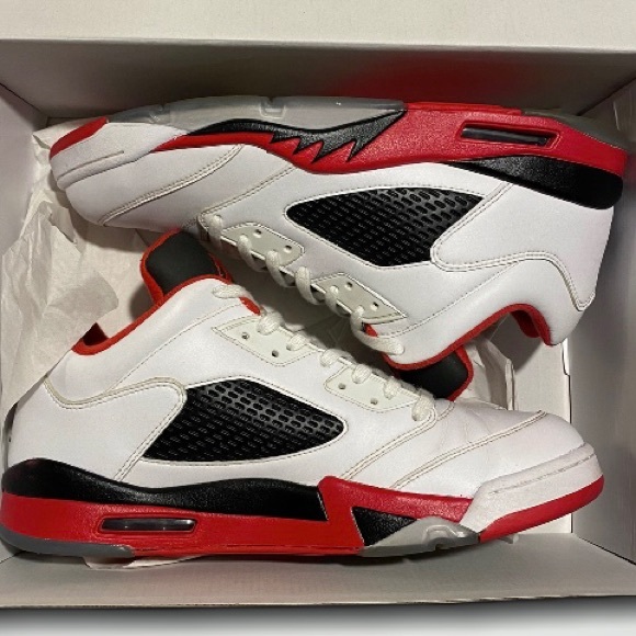 Retro Jordan 5 “Fire Red Low” - Picture 4 of 11